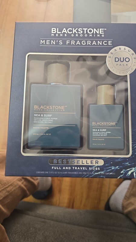 Blackstone Fragrance Cologne Sea & Surf 2 Bottles 100ml & 30ml Set Free Shipping gallery