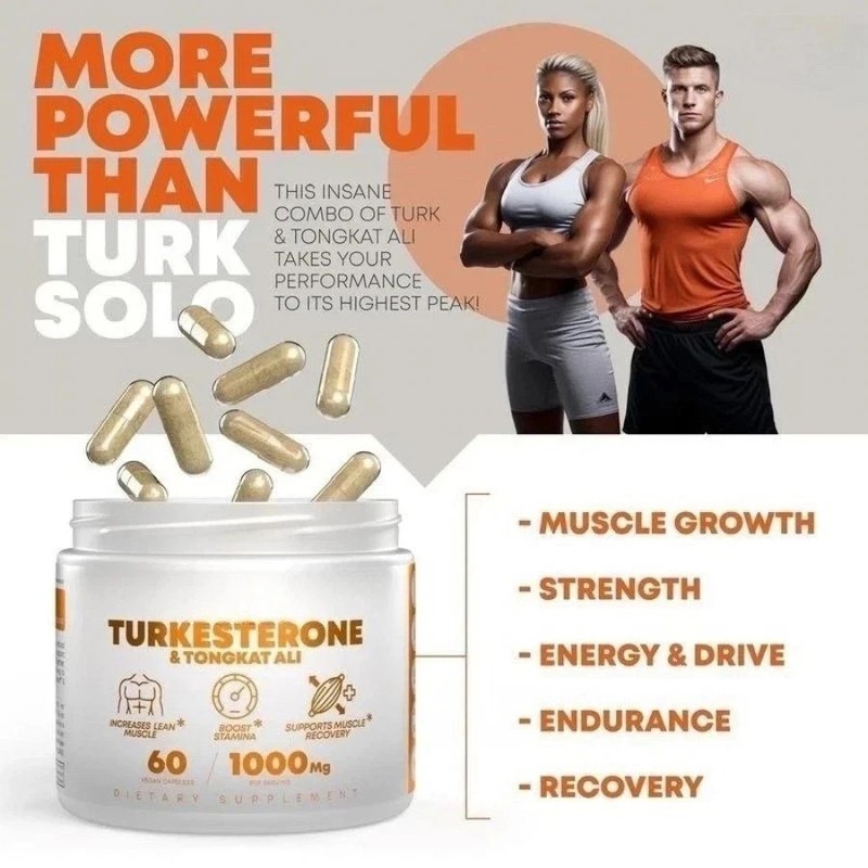 Turkesterone 1000 Mg Natural Capsules Supplement Muscle Growth & Recovery NEW gallery