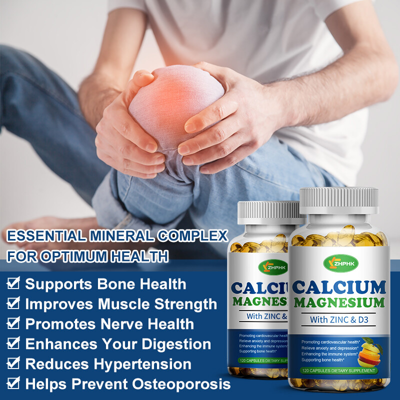 Calcium 1000mg & Magnesium 120 Softgels Vitamin D3 600 IU & Zinc FRESH 07/26EXP gallery