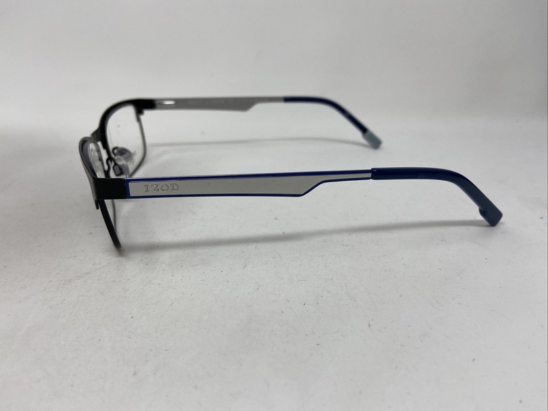 IZOD IZ 2114 BLACK BLUE SILVER 53/17/145 FLEX HINGE EYEGLASSES FRAME IC17 gallery