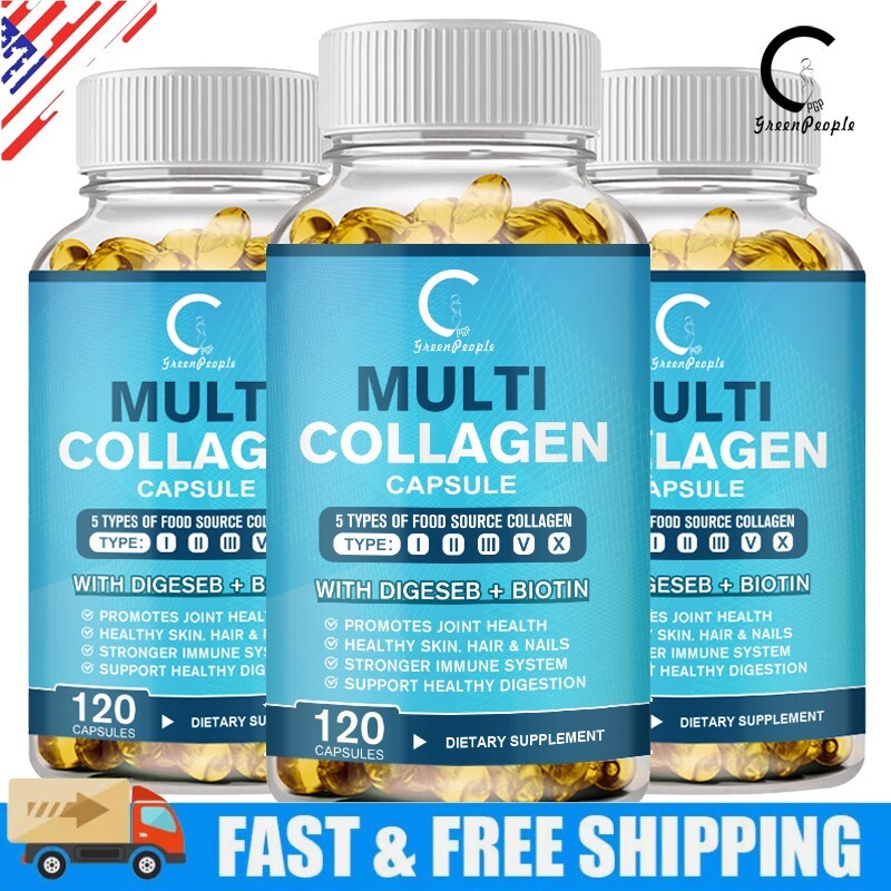 Multi Collagen Supplement Capsules Promote Healthy Anti-aging Bones,Hair,Nails