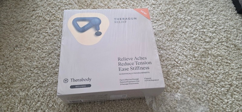 TheraGun Therabody Relief Handheld Percussion Massage Gun – for Every Day Pain