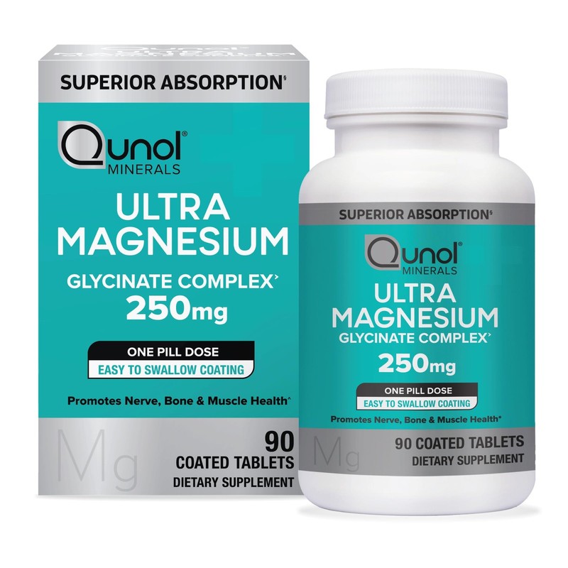 Magnesium Glycinate Complex, Gentle on Stomach, 250mg One Dose, SuperiorAbsor…