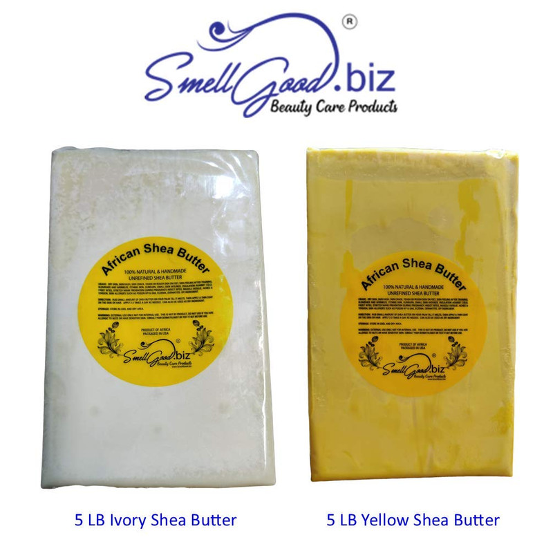 Yellow Color Raw Unrefined Ghana Africa Pure 5 Pounds, Yellow, Shea Butter, 80 O gallery