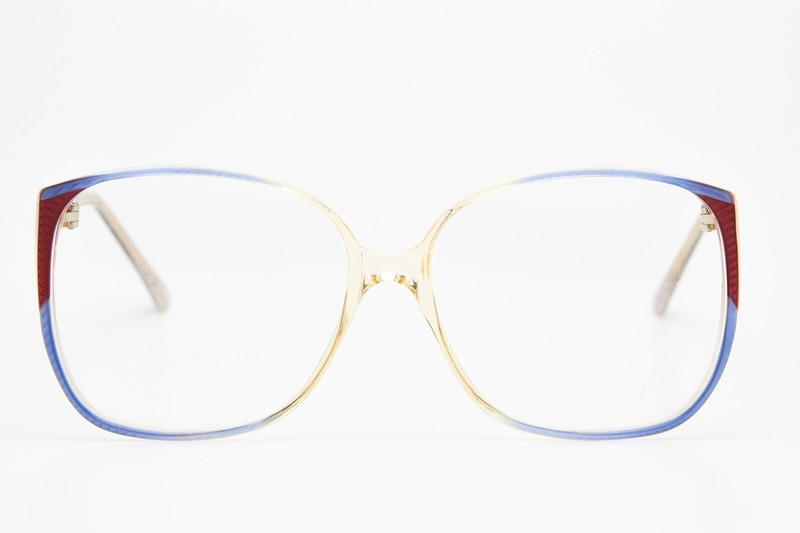 FILOS 4051 HELLA 54 blue/clear butterfly frame glasses vintage 80s👓women gallery