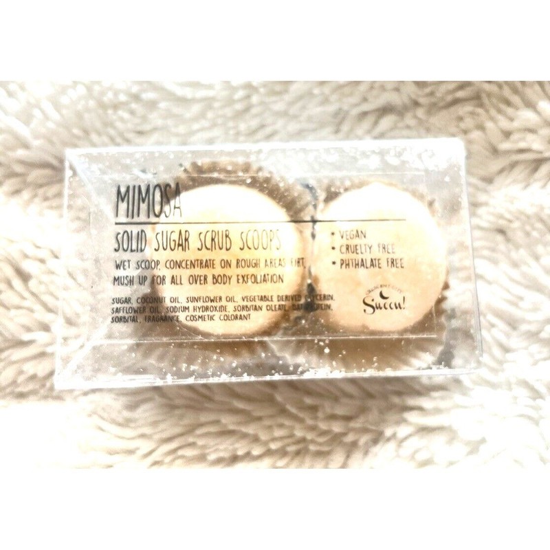 Mimosa Sugar Scrub Scoops 2 Pack New Sealed Body Exfoliator Spa Gift