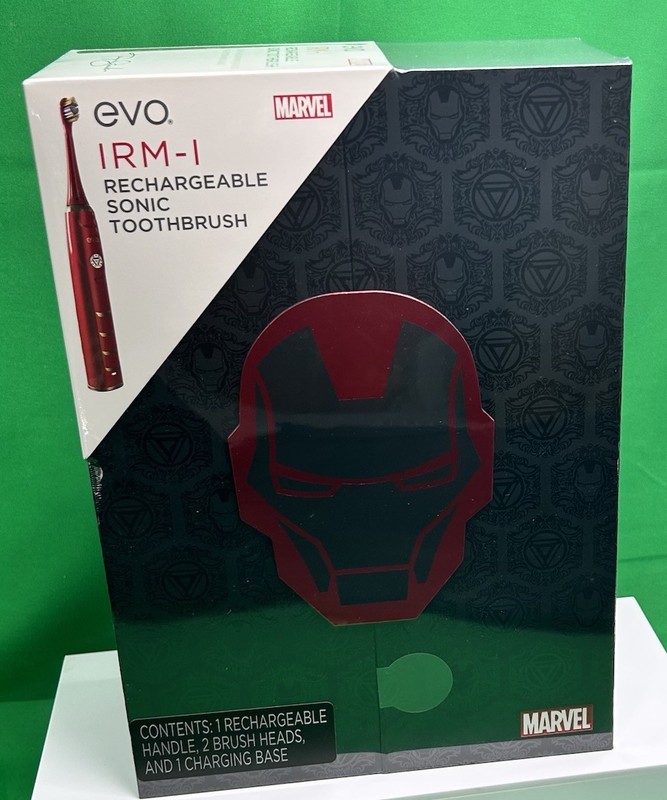 IRM-1 Iron Man Rechargeable Sonic Toothbrush, Marvel Electric eVo Collaboration
