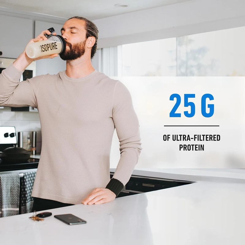 Zero Carb 100% Pure Whey Isolate Protein Powder, Lactose Free, Gluten Free, with gallery