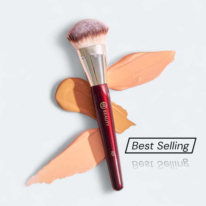 BK BEAUTY BRUSHES - 101 CONTOURED FOUNDATION BRUSH - Contoured Foundation Brush gallery