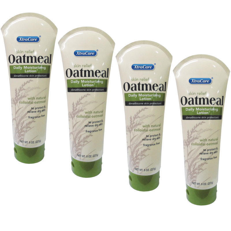 4 XtraCare Skin Relief Oatmeal Daily Moisturizing Lotion Each 8 oz 03/2026
