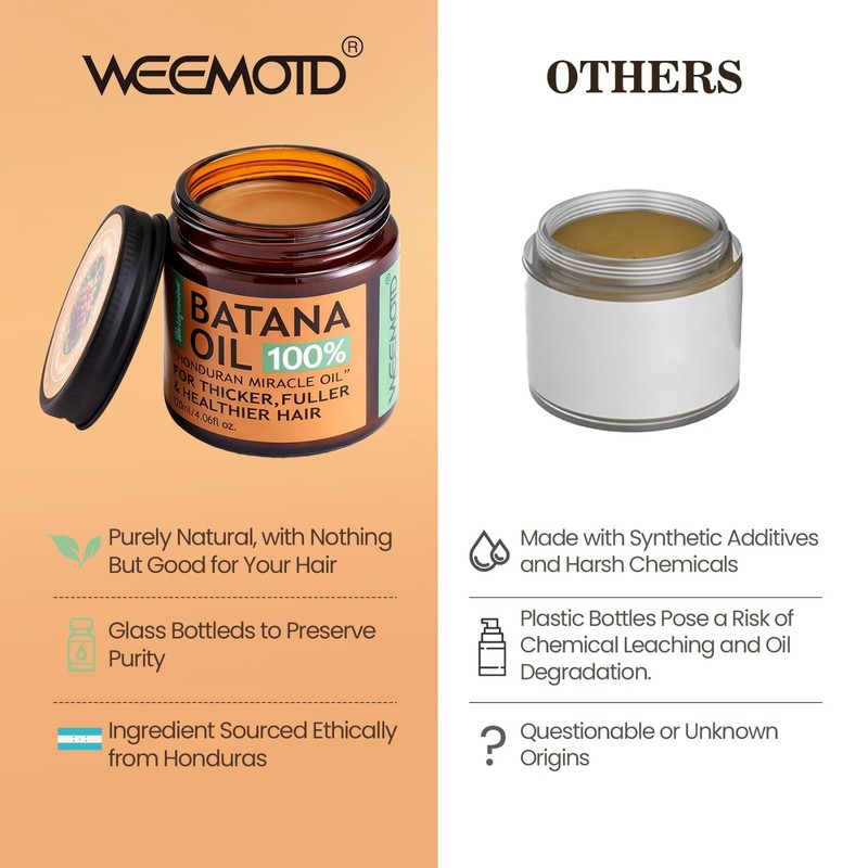 100% Raw Organic Batana Oil Hair Growth Mask - Wild Growth Scalp Treatment 4.06o gallery