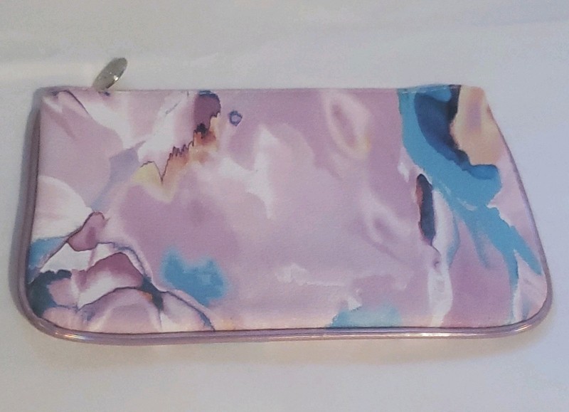 Pink Blue Purple Marble Makeup Bag Zipper Pouch Cosmetic Case Zip Pouch