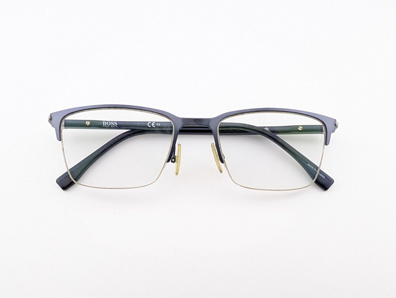 Hugo Boss Eyeglasses, Frames Only, Slovenia, BOSS 1007 FLL, 52-19-145, Blue