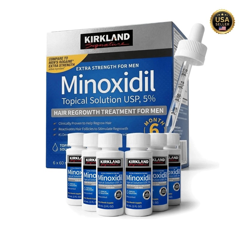 Kirkland Minoxidil 5% Extra Strength Men 6 Month Supply Hair Regrowth