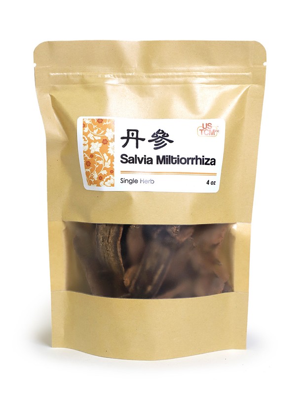 NEW PACKAGING Salvia Miltiorrhiza Red Sage Root Danshen Chinese Sage 丹参 4 oz.