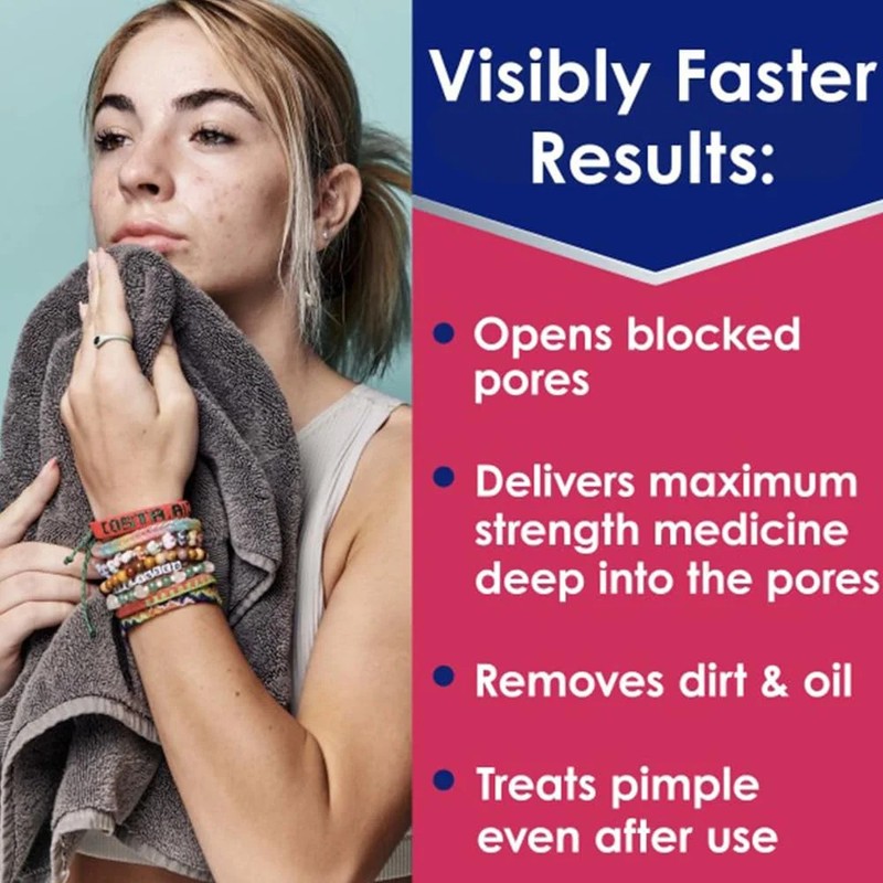 Clearasil Rapid Rescue Deep Treatment Acne Face Wash, Maximum Strenght with 2% S gallery