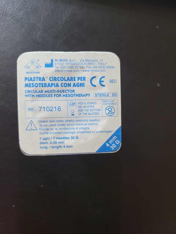 Mesoram Circular 7 Mesotherapy Needle Multi Injectors 4 mm, 30G, ONE Piece. gallery