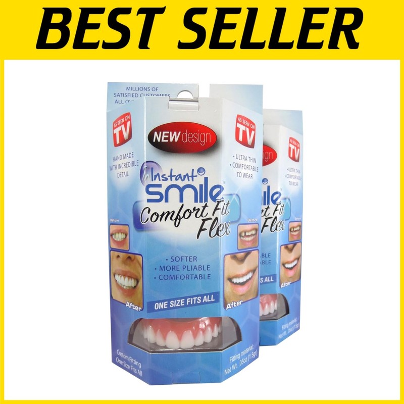 Custom Fit White Veneers – Easy Application Free USA Shipping