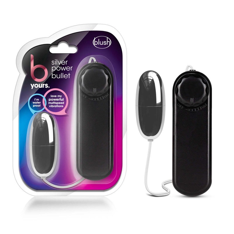 Blush – Silver Power Bullet Remote Vibrating Egg Vibrator For Women Clit Nipple