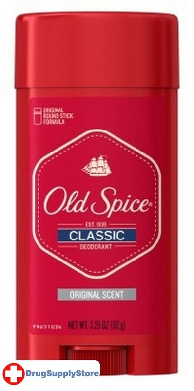 BL Old Spice Deodorant 3.25 oz Classic Original Round Stick – THREE PACK