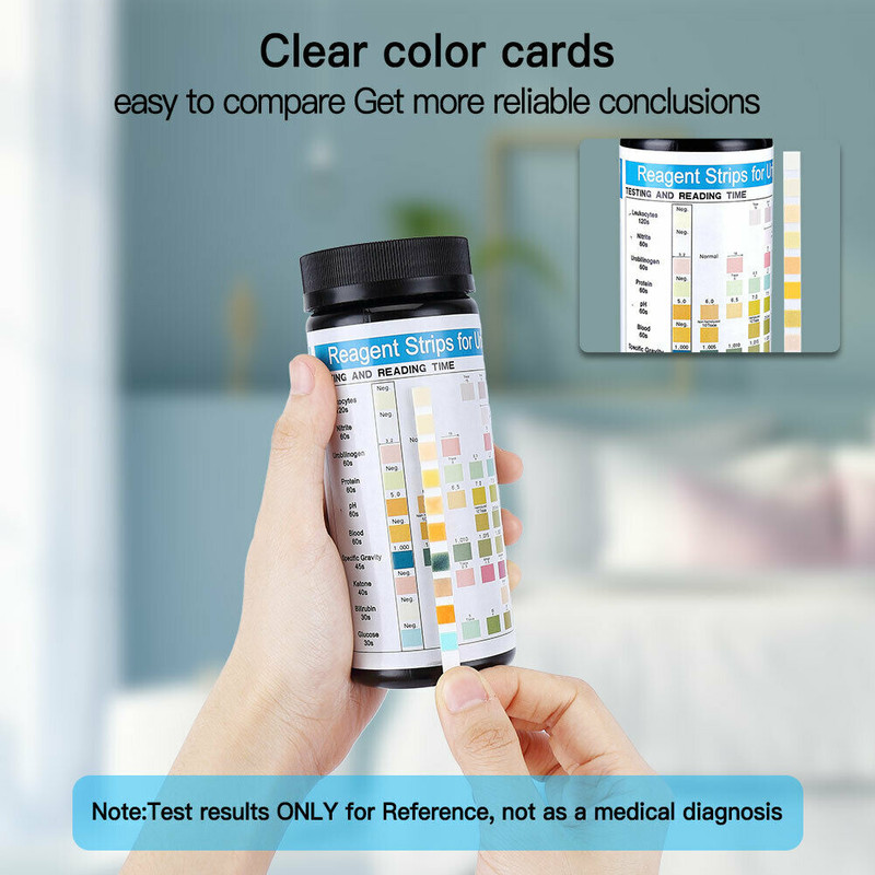 100PCS/1Box Urs-10T Urine Dipstick 10 Parameter Test Strips Urinalysis Reagent gallery