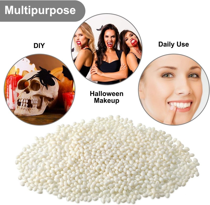 Thermal Adhesive Tooth Gel: 100g Moldable Beads for Realistic Temporary Teeth gallery