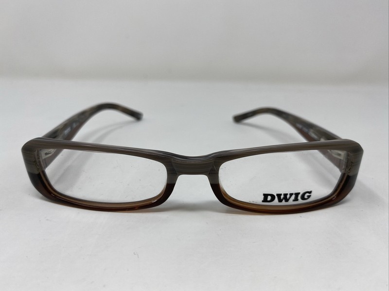 DWIG DWO07 C2 51-17-135 Brown Marble Mixture Full Rim Eyeglasses Frame -055