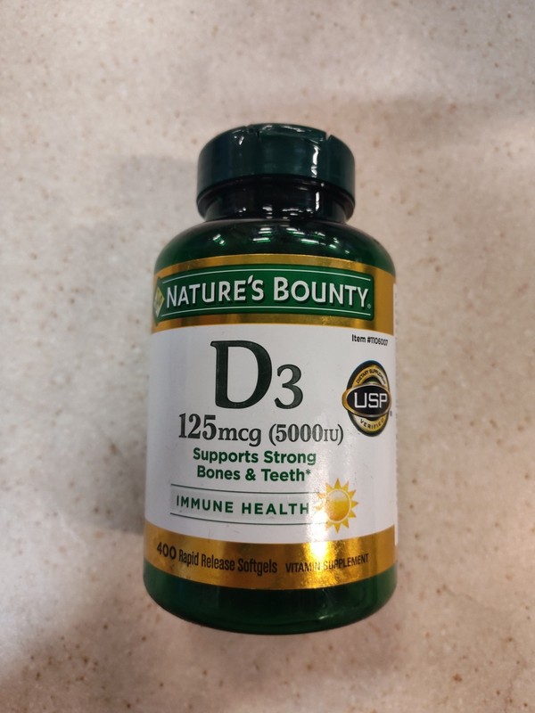 Nature’s Bounty 67959 Vitamin D3 Suppliments – 400 Softgels