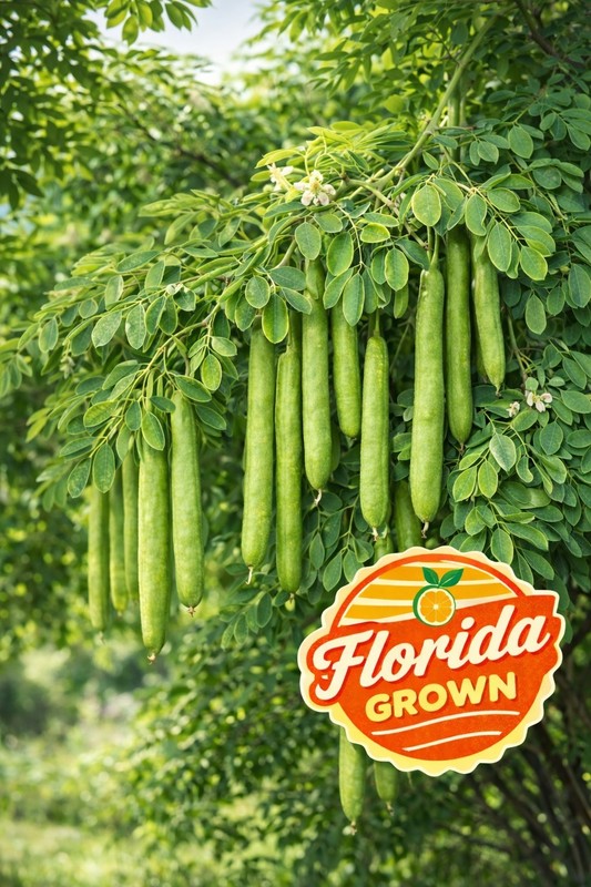 Florida Fresh ~ PEAK ORGANIC Hand Picked / Packed MORINGA Olifera TREE Leaves gallery