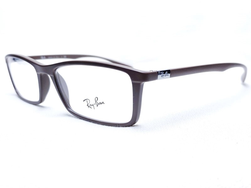 Ray Ban RB7048 5522 Men's Matte Dove Rectangle Eyeglasses Frames 53/17145 gallery