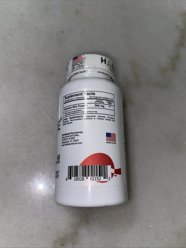 Hallusa Natural, Hallosmine Circulation Support 300 mg, 60 Capsules, EXP 07/2028 gallery
