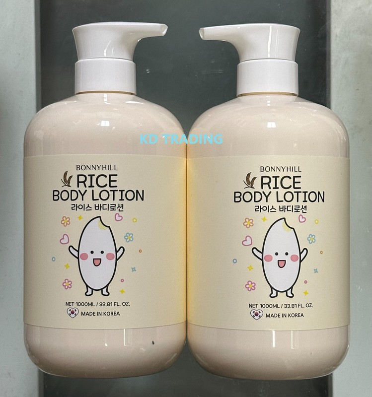 (2-Pk) BONNYHILL ~ Skin Radiance Enhancing RICE BODY LOTION Made in Korea 1000ml