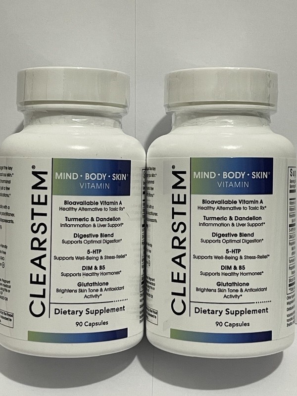 Clearstem (Age And Acne) Mind Body & Skin Vitamin Supplement 2 Bottles gallery