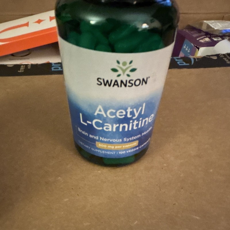 Swanson Acetyl L-Carnitine 500mg Capsules Brain & Nervous System 100 Count