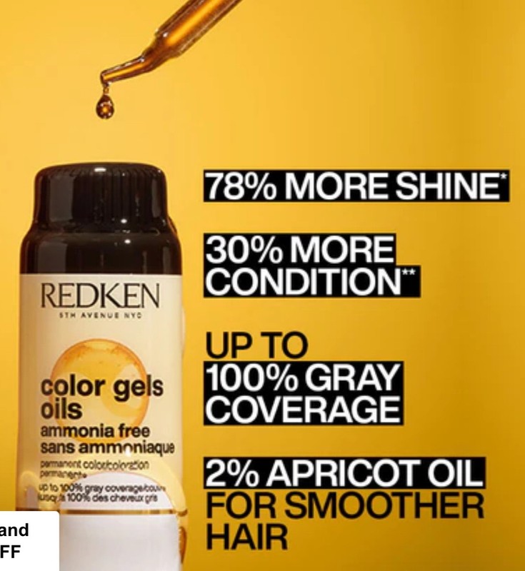 6x Redken Color Gel Oil 8P 2oz/e -Ammonia Free Permanent color w/Apricot oil gallery