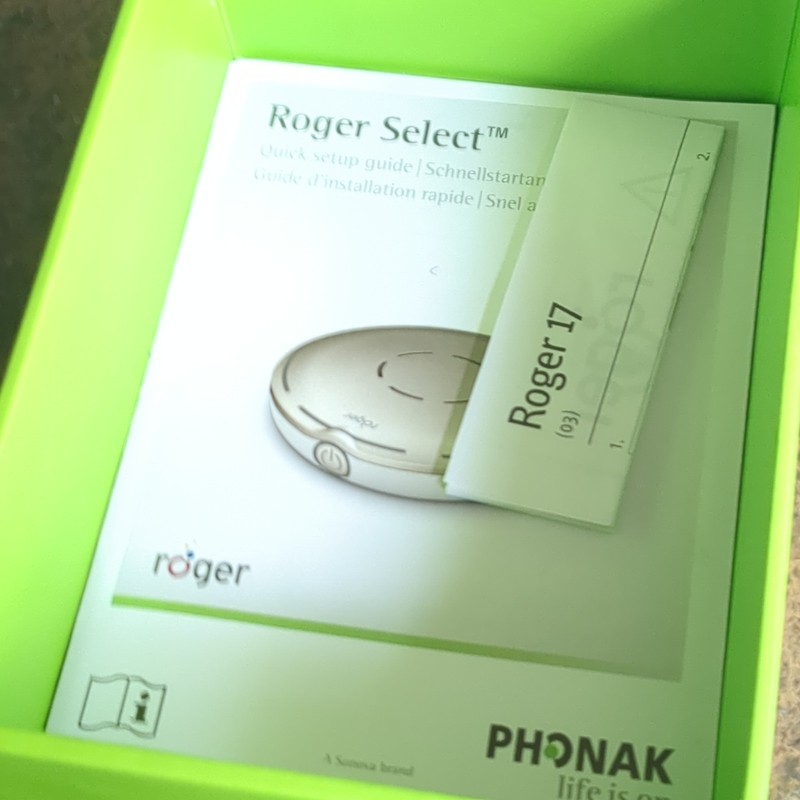 Phonak Roger Select Bluetooth Microphone Hearing Accessory w/ Docking Base gallery