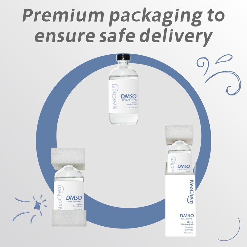 99.95% Pure DMSO Liquid 8 oz | Undiluted & Odorless | Premium Glass Bottle gallery
