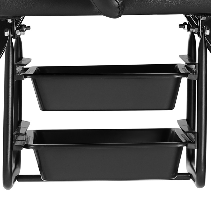 Multifunction Black Facial Bed Tattoo Salon Massage Table Beauty Spa Storage Box gallery