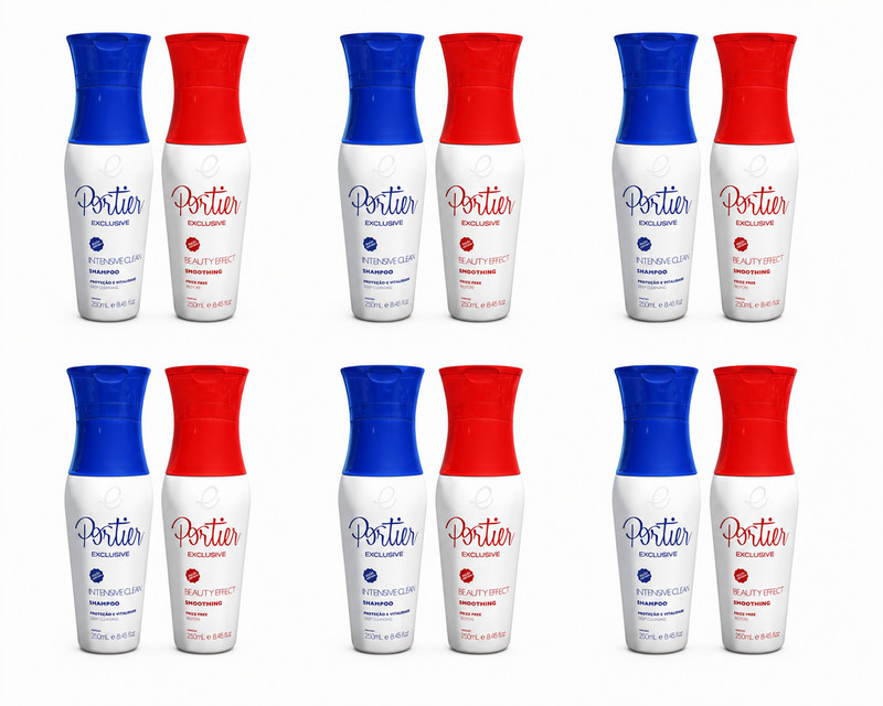 6 X PACK PORTIER EXCLUSIVE WHOLESALE HAIR KERATIN TREATMENT KIT 250ml 8,4fl.Oz