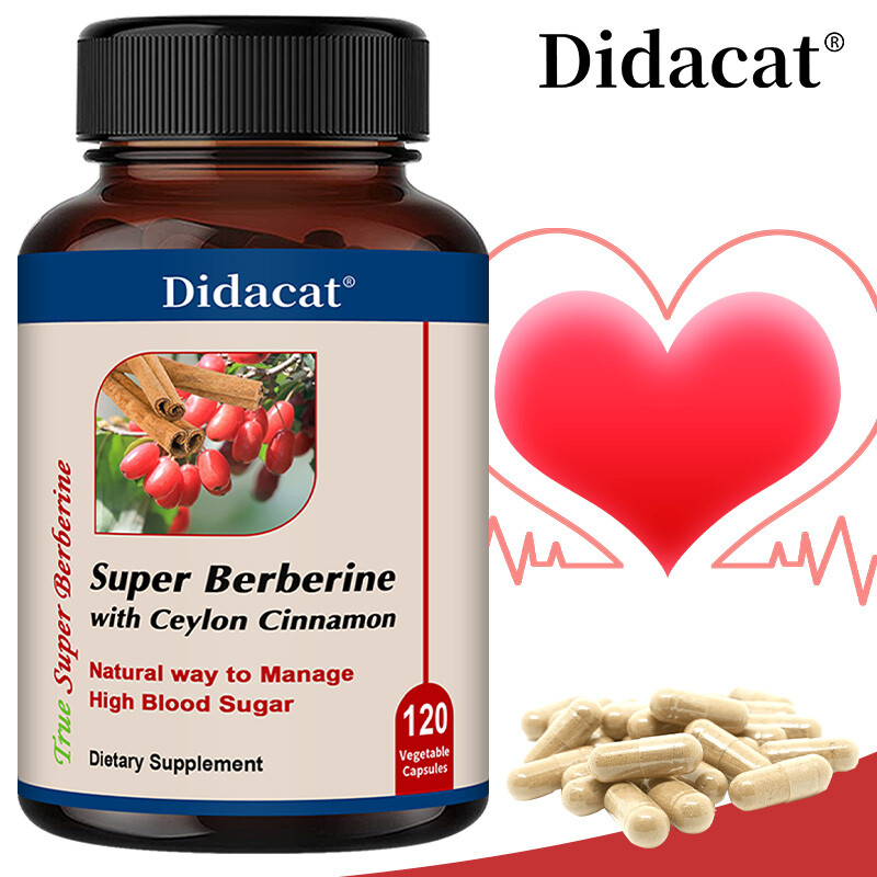 Super Berberine Boosts Metabolism Helps Balance Blood Sugar Levels 120 Capsule