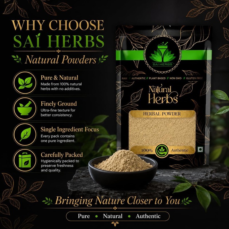 SAI HERBS Kamal Kesar Powder Nelumbo Nucifera Stigmas Lotus Saffron Natural gallery