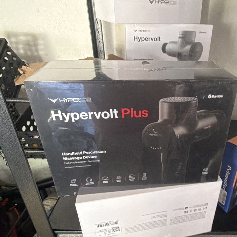 Hyperice Hypervolt Plus Percussion Massage Gun Handheld Bluetooth Black