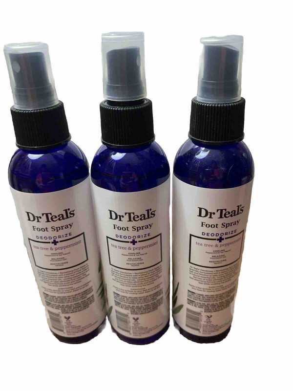 Dr Teal’s Revitalizing Foot Spray, Deodorize with Tea Tree/Peppermint 6oz. (3pc) gallery