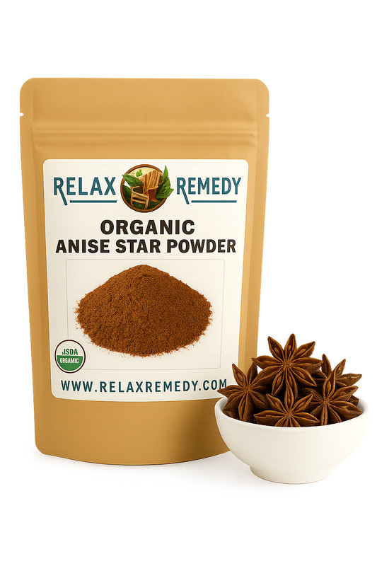 Organic Anise Star Powder – 100% Pure, Non-GMO Illicium Verum, Culinary & Digest