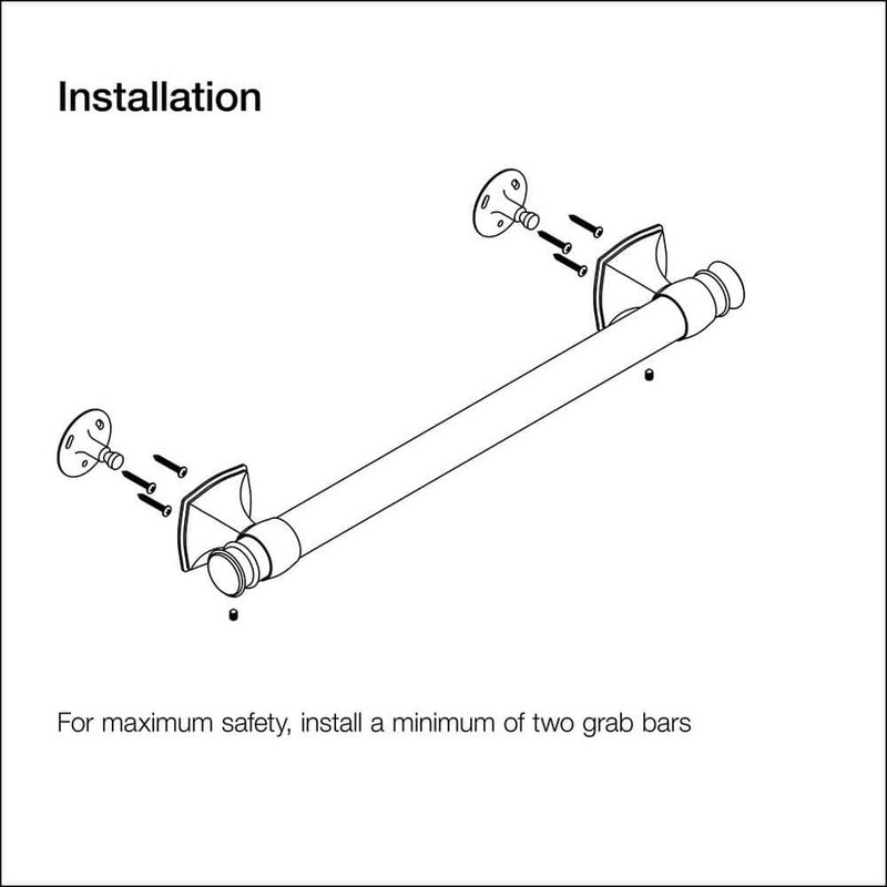 KOHLER Carmichael 16 in. Grab Bar in Polished Chrome K-R27235-CP gallery