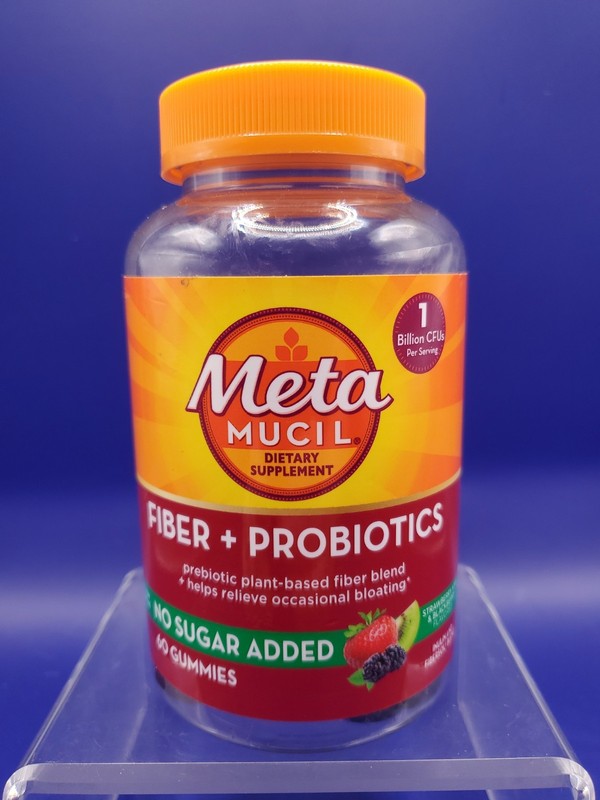 Metamucil Fiber + Probiotic Prebiotic Gummies Bloating Relief 60Ct Exp 06/26