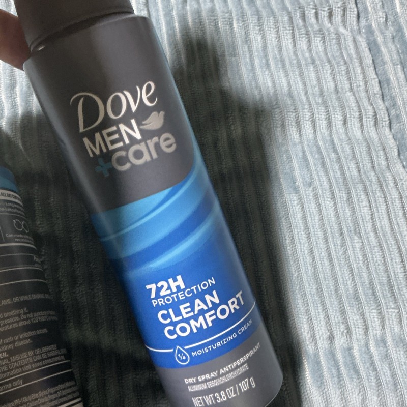 2 Dove Men+Care Clean Comfort 72H Protection Antiperspirant Spray 3.8oz 107g gallery