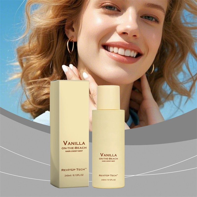 Vanilla On The Beach Hair And Body Mist, Warm Vanilla Coconut Fragrance Spray gallery