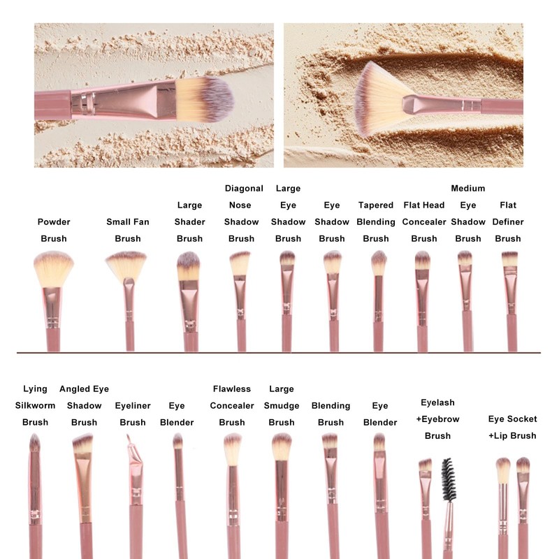 48pcs Pink Makeup Brush Set, Professional & Beginner-friendly Premium Synthet... gallery