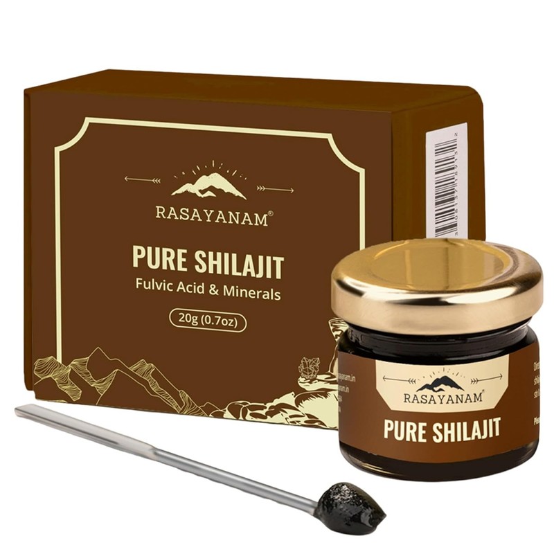 Rasayanam Pure Original Himalayan Shilajit Resin 20g, Improve Strength & stamina